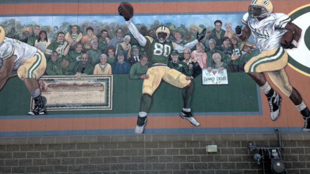 football mural