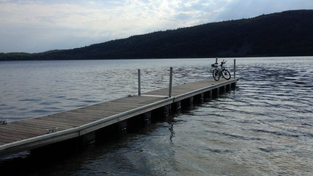 pier on Devils Lake