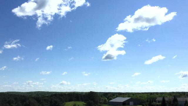 big skies over a rural landscape