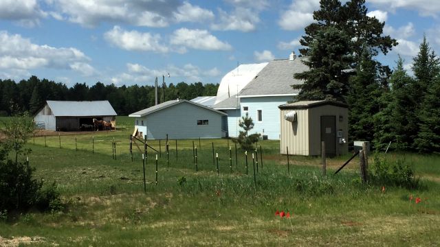 a typical farm scene