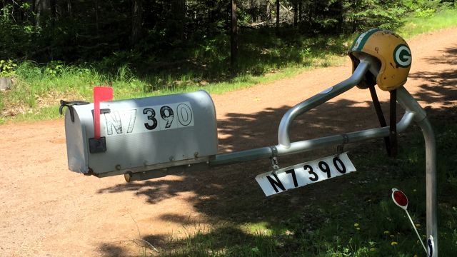 Packers themed mailbox