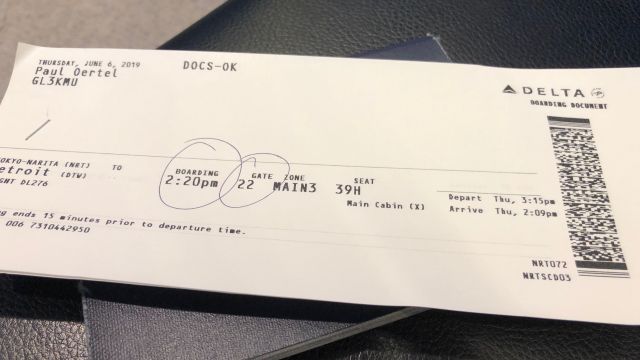 boarding pass