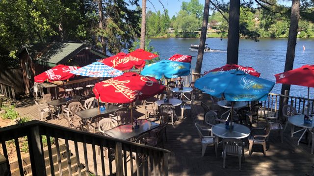 The patio at the Spruce Inn