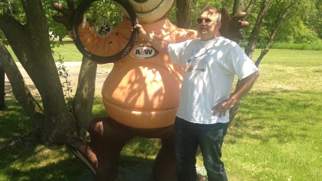 Paul and A&W Root Bear