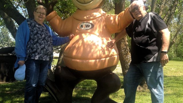 Mom and Day and the Bear.