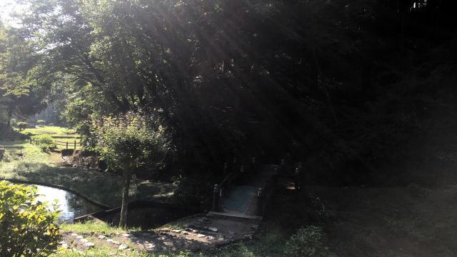 Bridge at Kaze no Ko Campground.