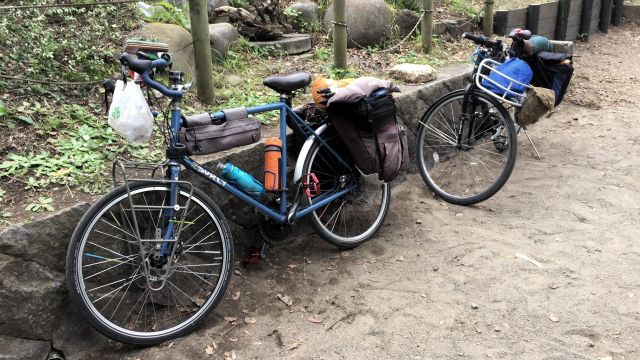 two bikes in Toyama Park
