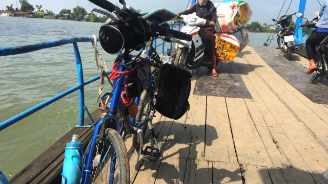 Mini velo on the deck of a ferry