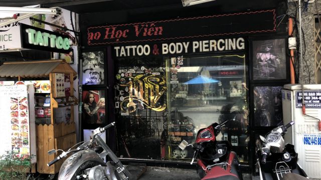 Tatoo parlor in Ho Chi Minh City