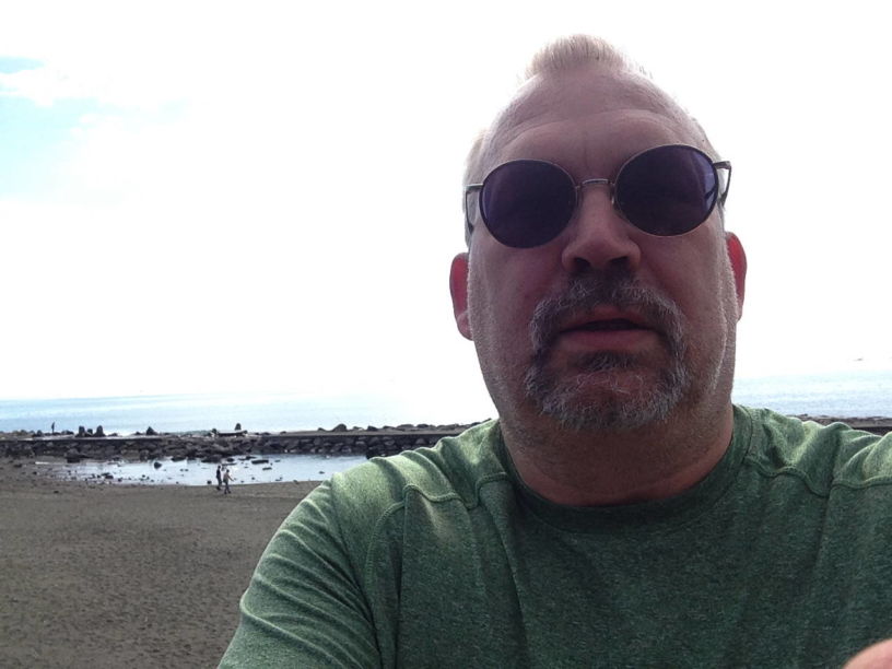Paul at the beach in Chigasaki.