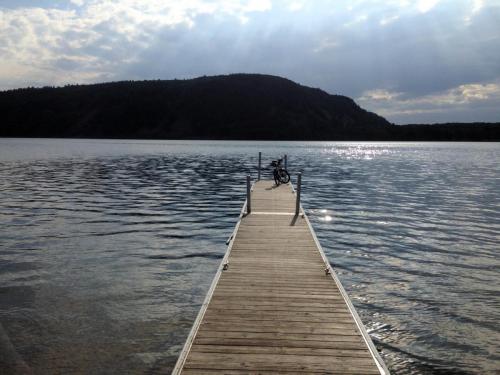 pier on Devils Lake