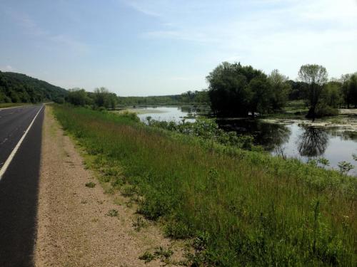 road and river