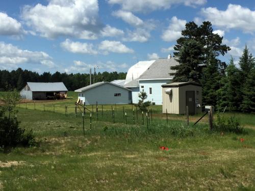 a typical farm scene