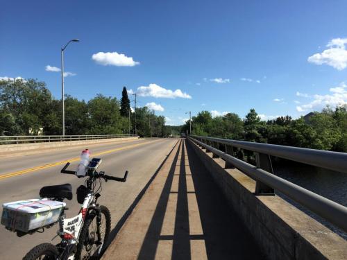 bike on bridge