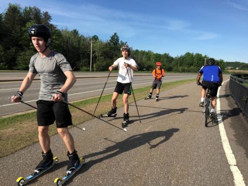 Roller Bladers near Rib Mountain