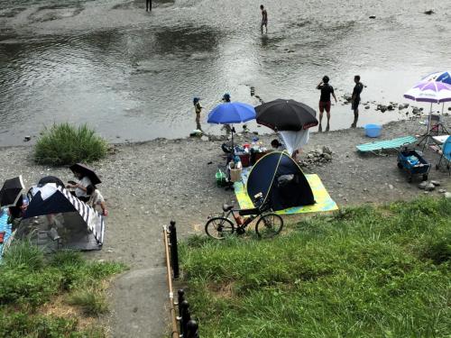 River bank on the Tama River