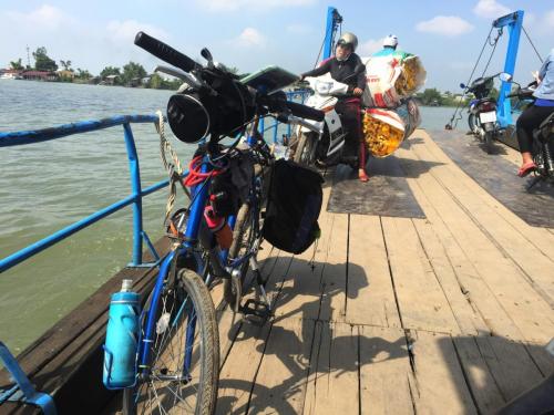 Mini velo on the deck of a ferry