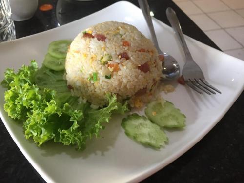 Cambodian style fried rice. Delicious!