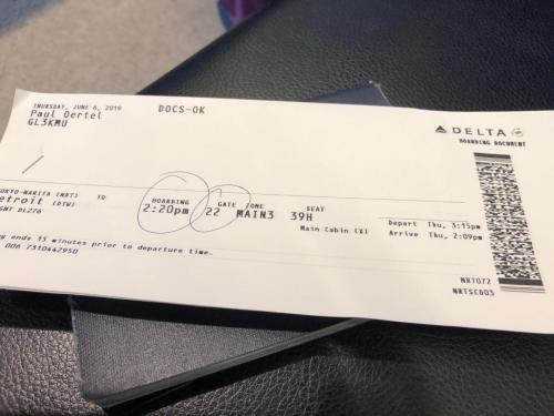 boarding pass