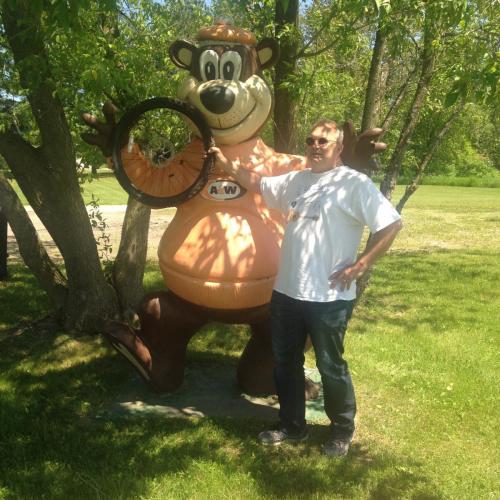 Paul and A&W Root Bear