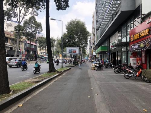 A wide pedesrian and bicycle thoroughfare in Ho Chi Minh City. A pleasure to walk on.