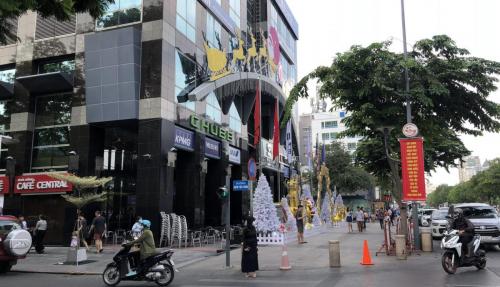 Christmas lights in Saigon.